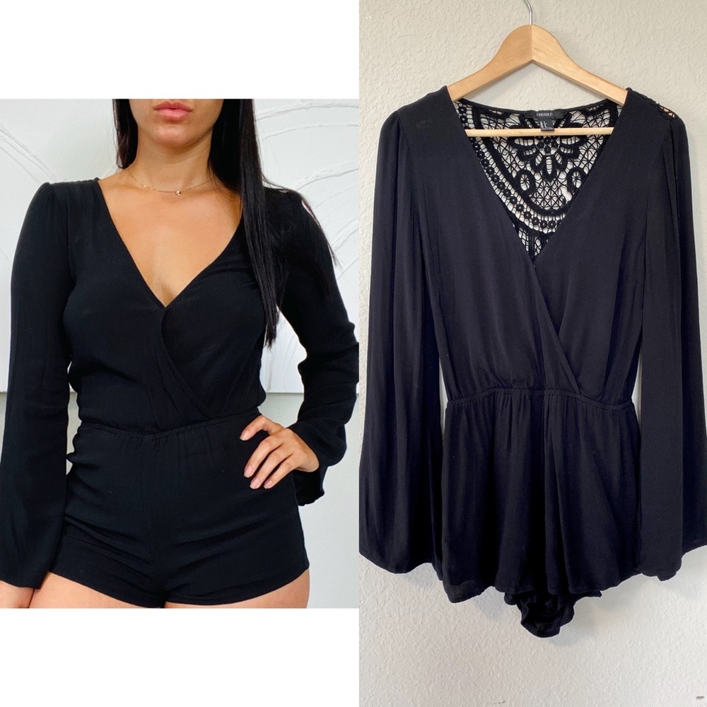 Forever 21 Long Sleeve Romper